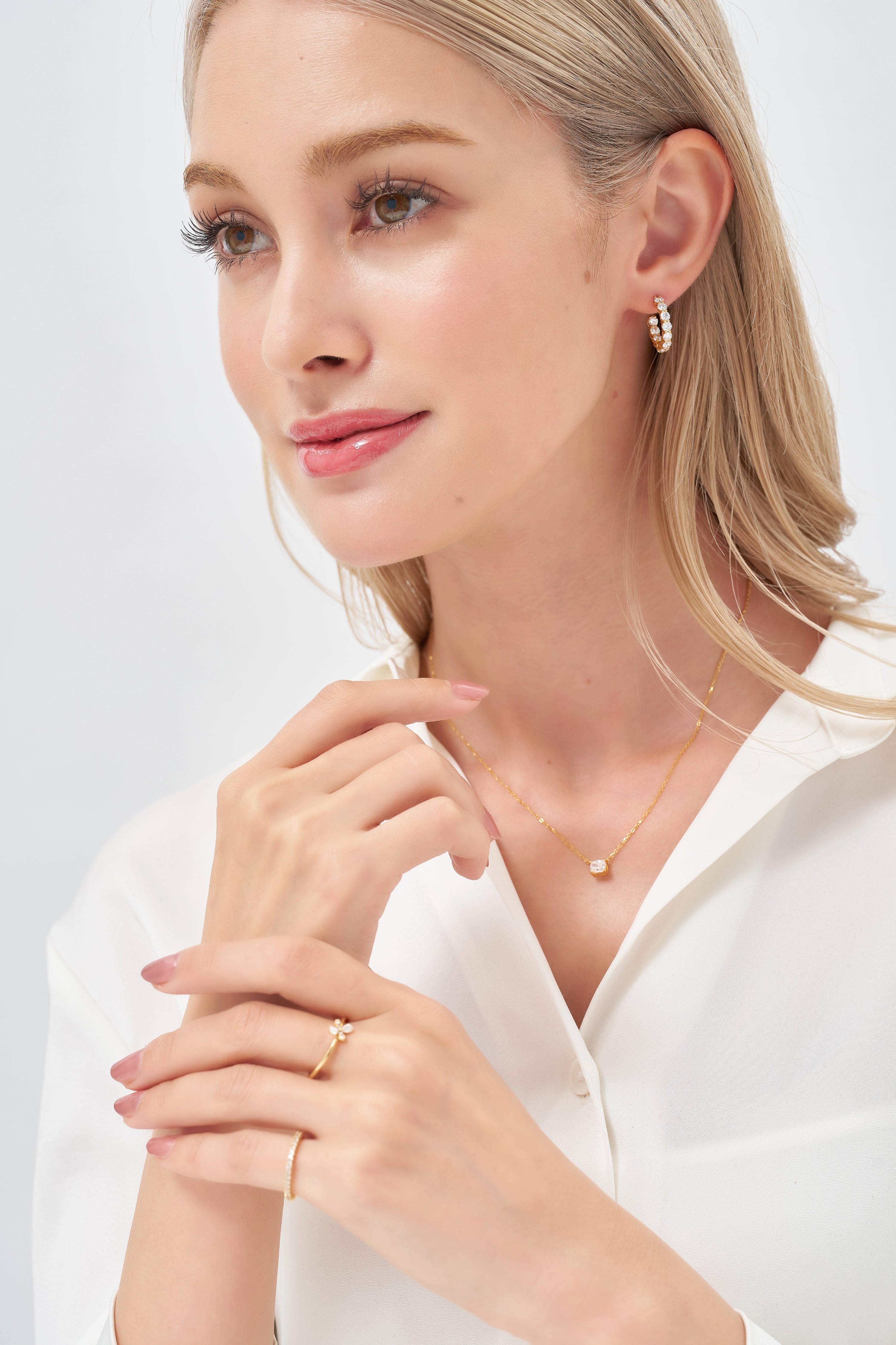 INSIDE-OUT HOOP EARRING