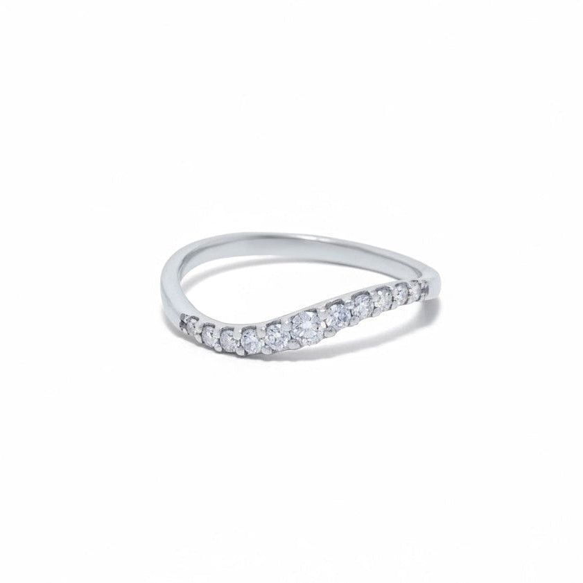WAVE HALF ETERNITY RING
