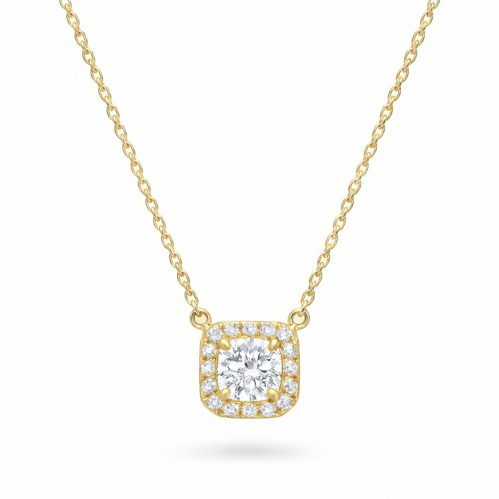 CUSHION HALO PENDANT