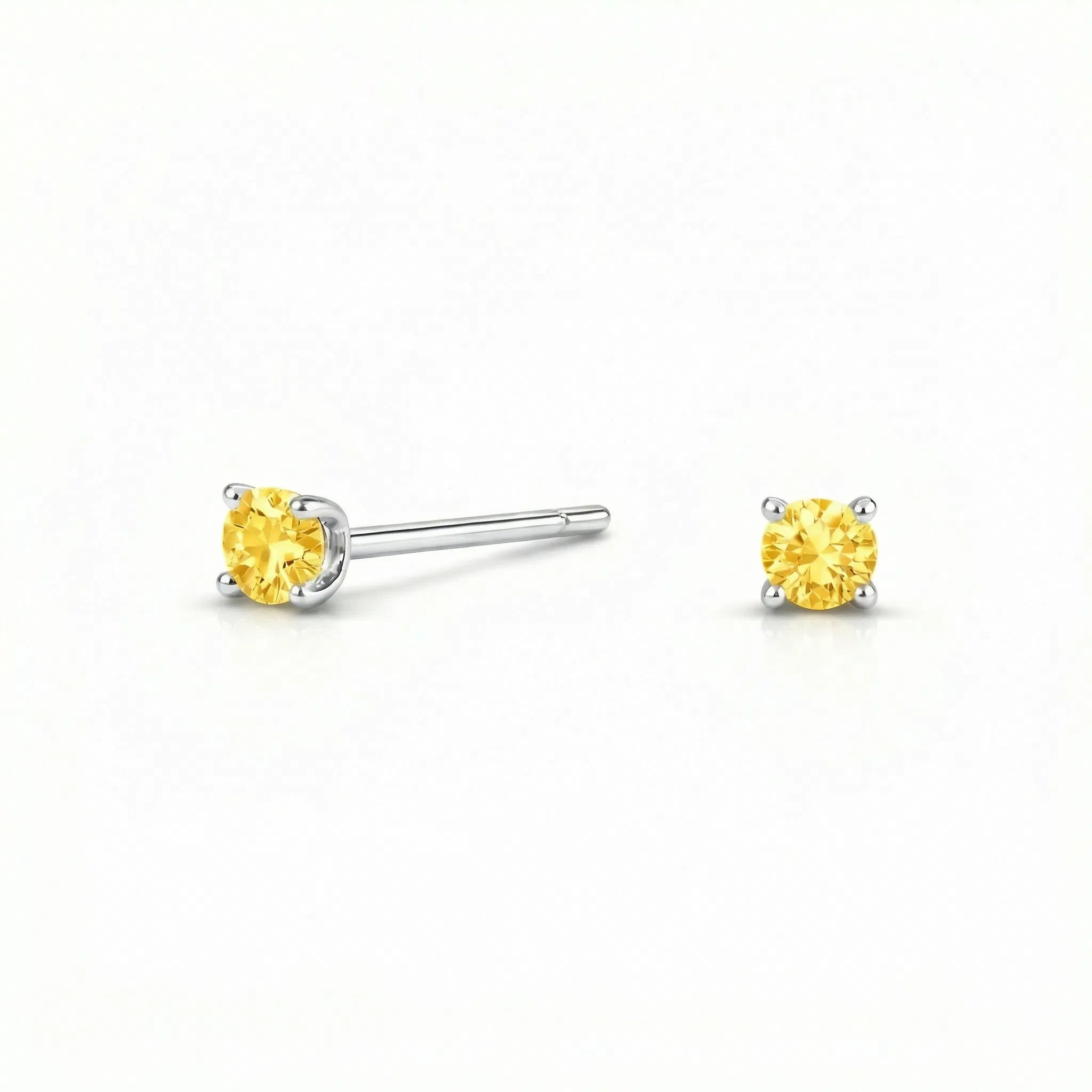 SHOMA HIRATSUKA × AURALAB – 0.06ct SIGNATURE STUD EARRING (yellow)