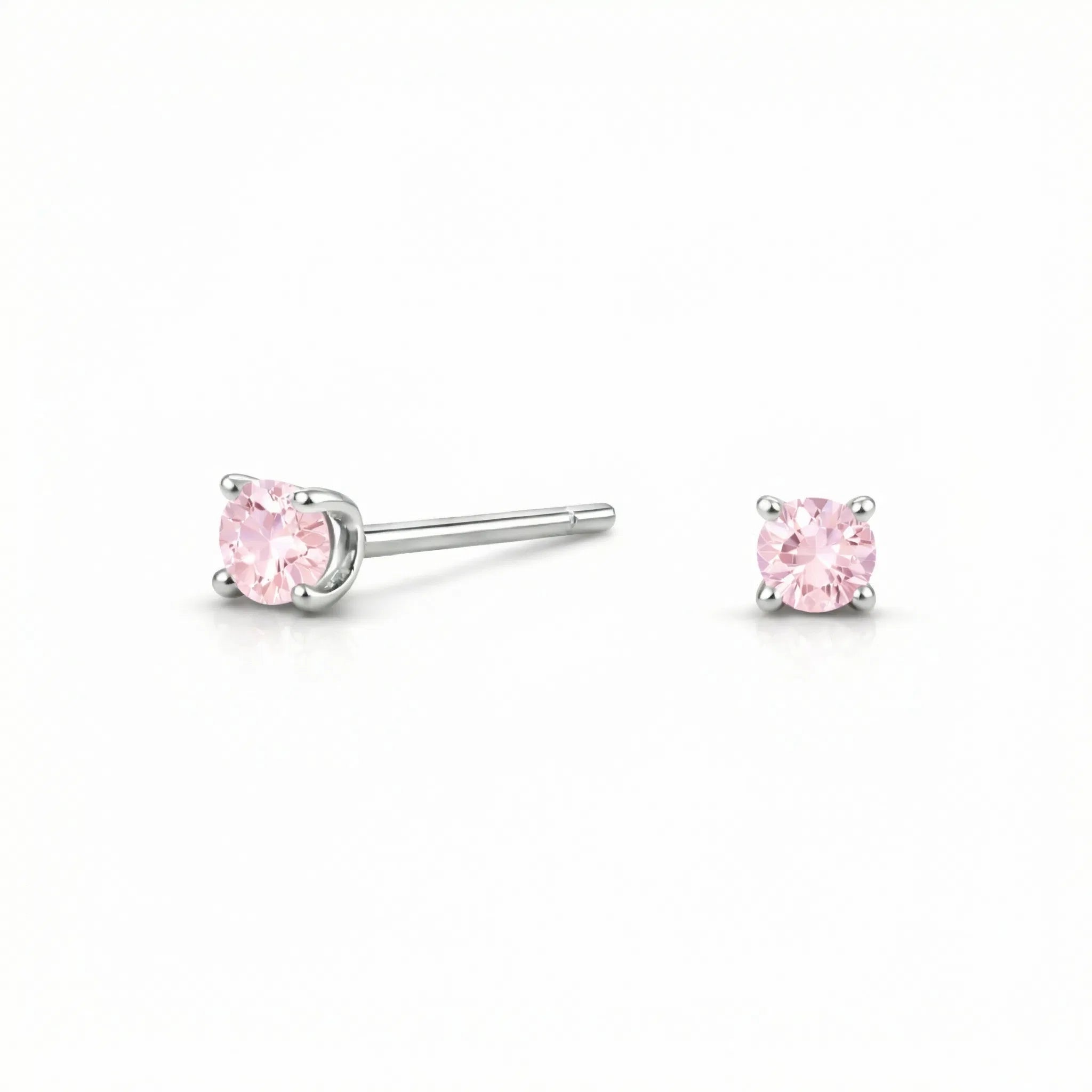 SHOMA HIRATSUKA × AURALAB – 0.06ct SIGNATURE STUD EARRING (pink)