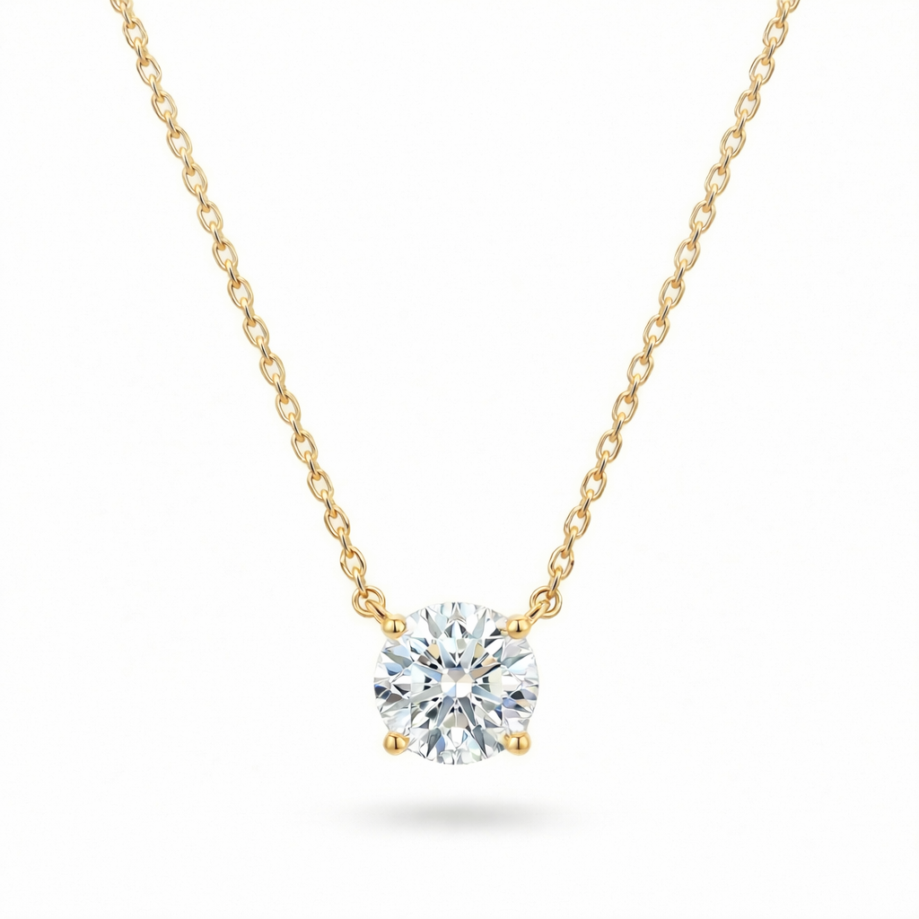 ROUND SOLITAIRE PENDANT