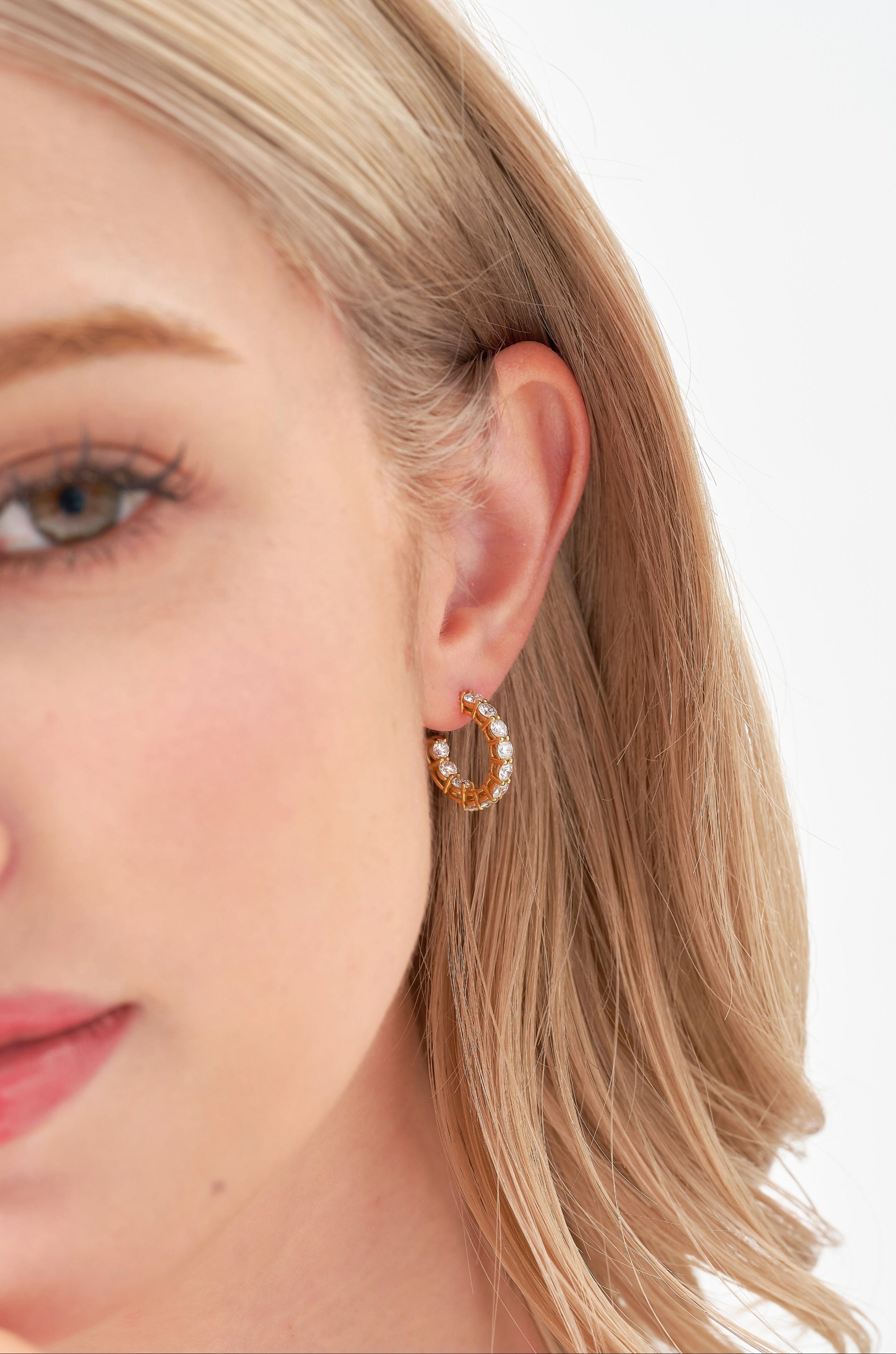 INSIDE-OUT HOOP EARRING