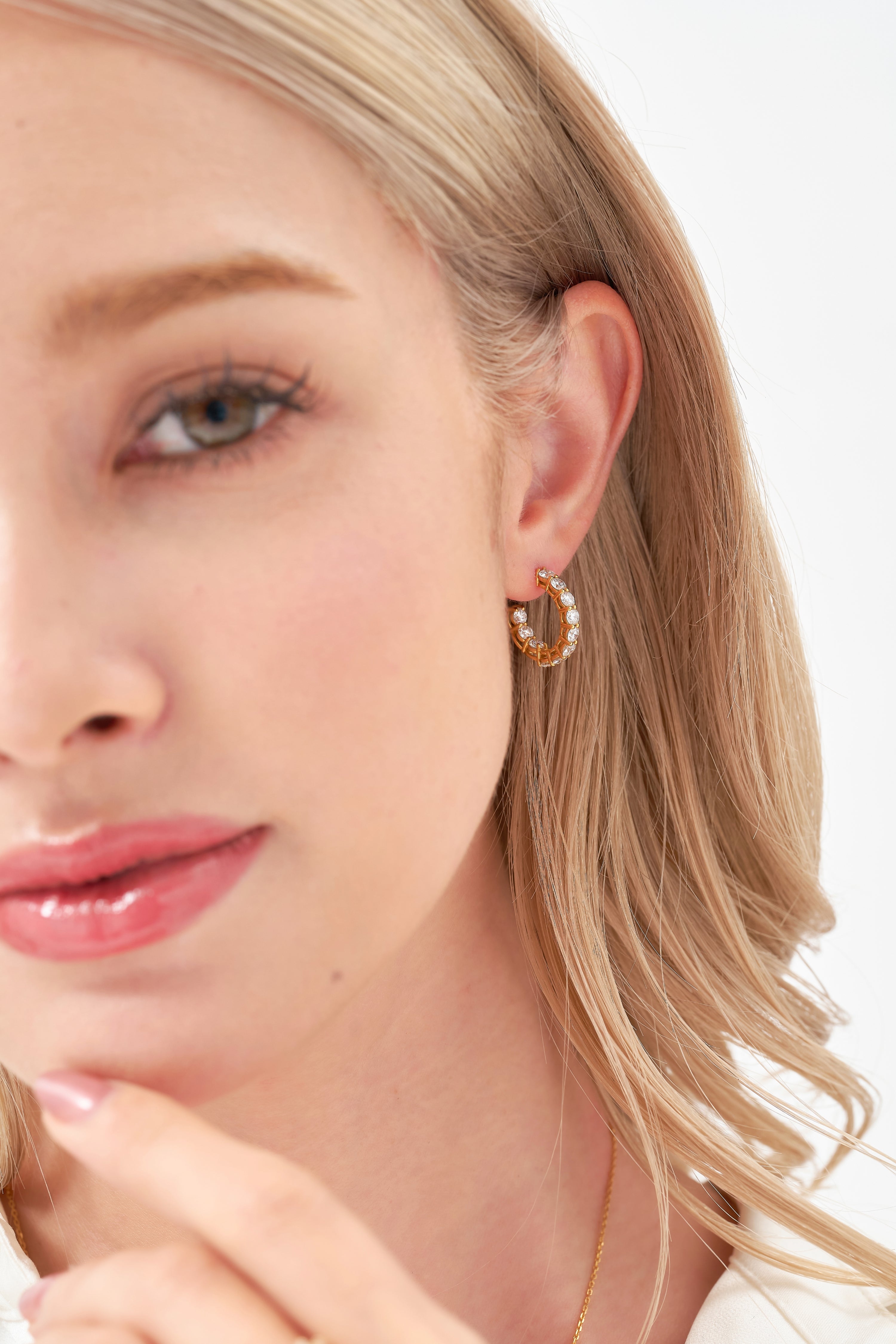 INSIDE-OUT HOOP EARRING