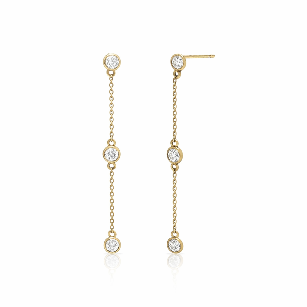 BEZEL STATION STUD EARRING – PETITE