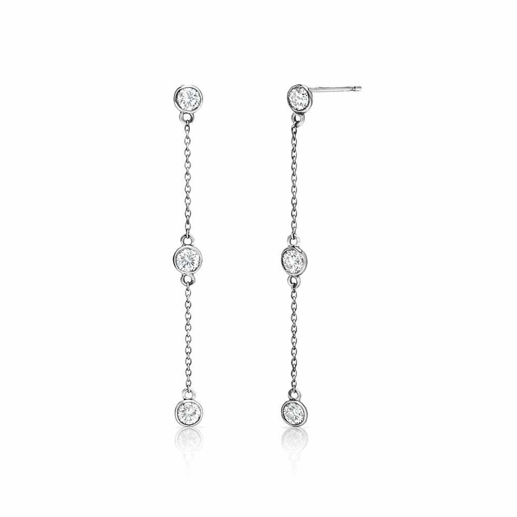 BEZEL STATION STUD EARRING – PETITE